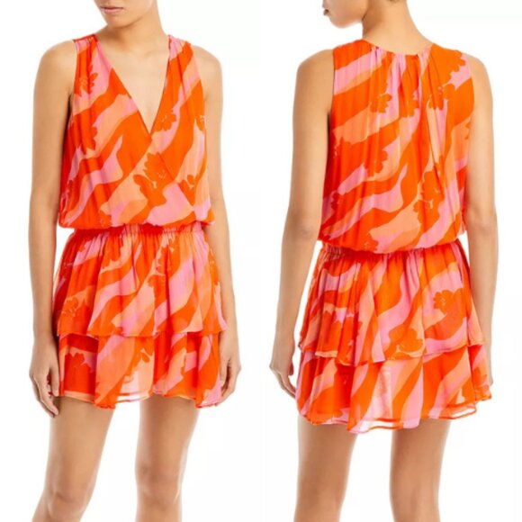 Ramy Brook Baldwin Printed Mini Dress XS 26391 - Picture 1 of 8